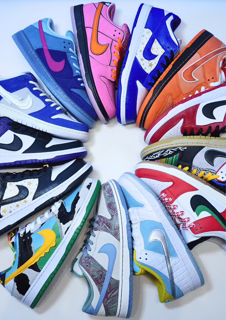 In big sneakers