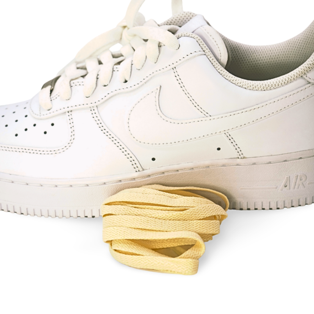 Beige flat laces