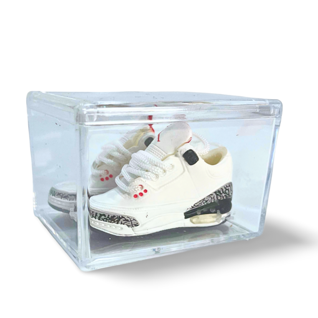 Miniature Sneakers - Nike Jordan 3 White Cement