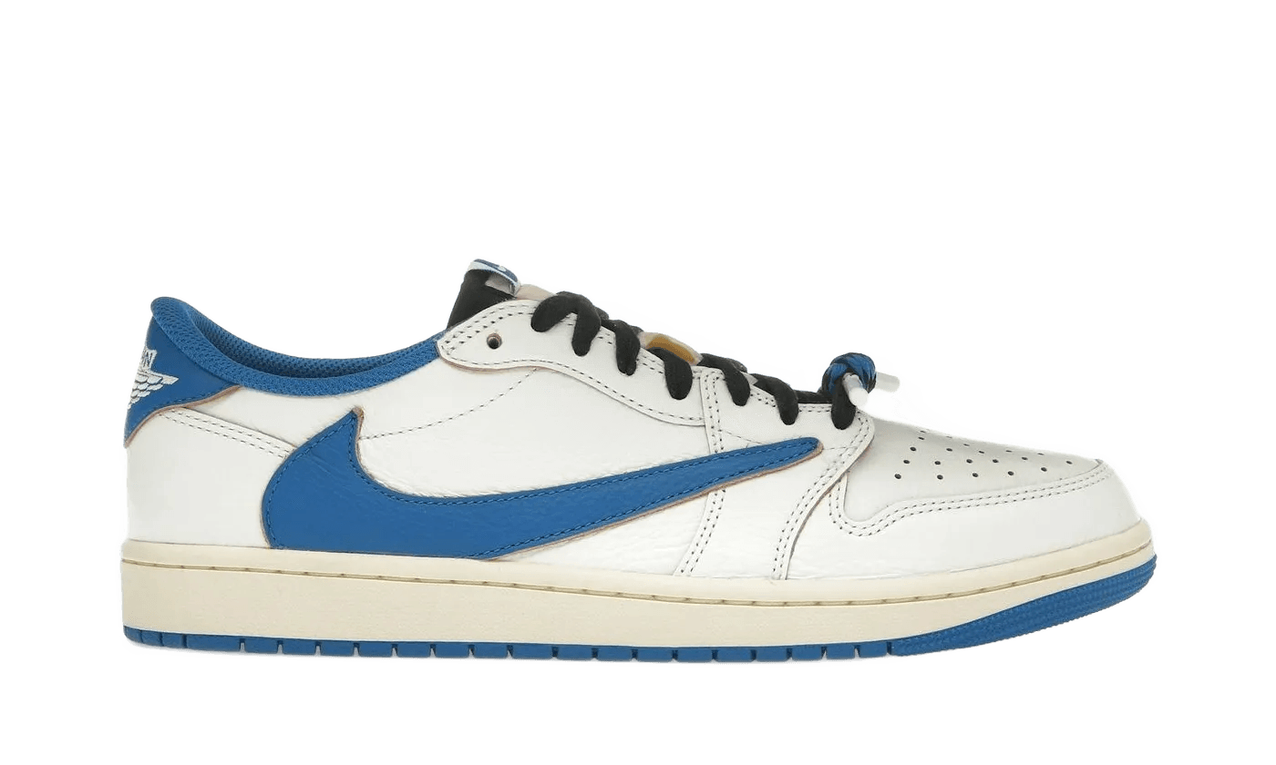 Nike Air Jordan 1 Retro Low OG SP Fragment x Travis Scott Sail Military Blue - DM7866-104