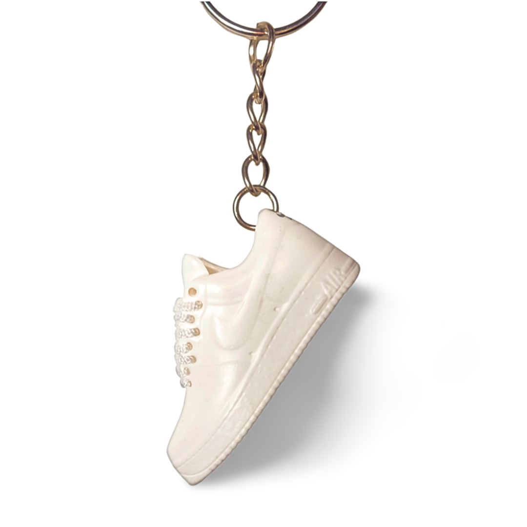 sneaker Keychain Air Force Triple White