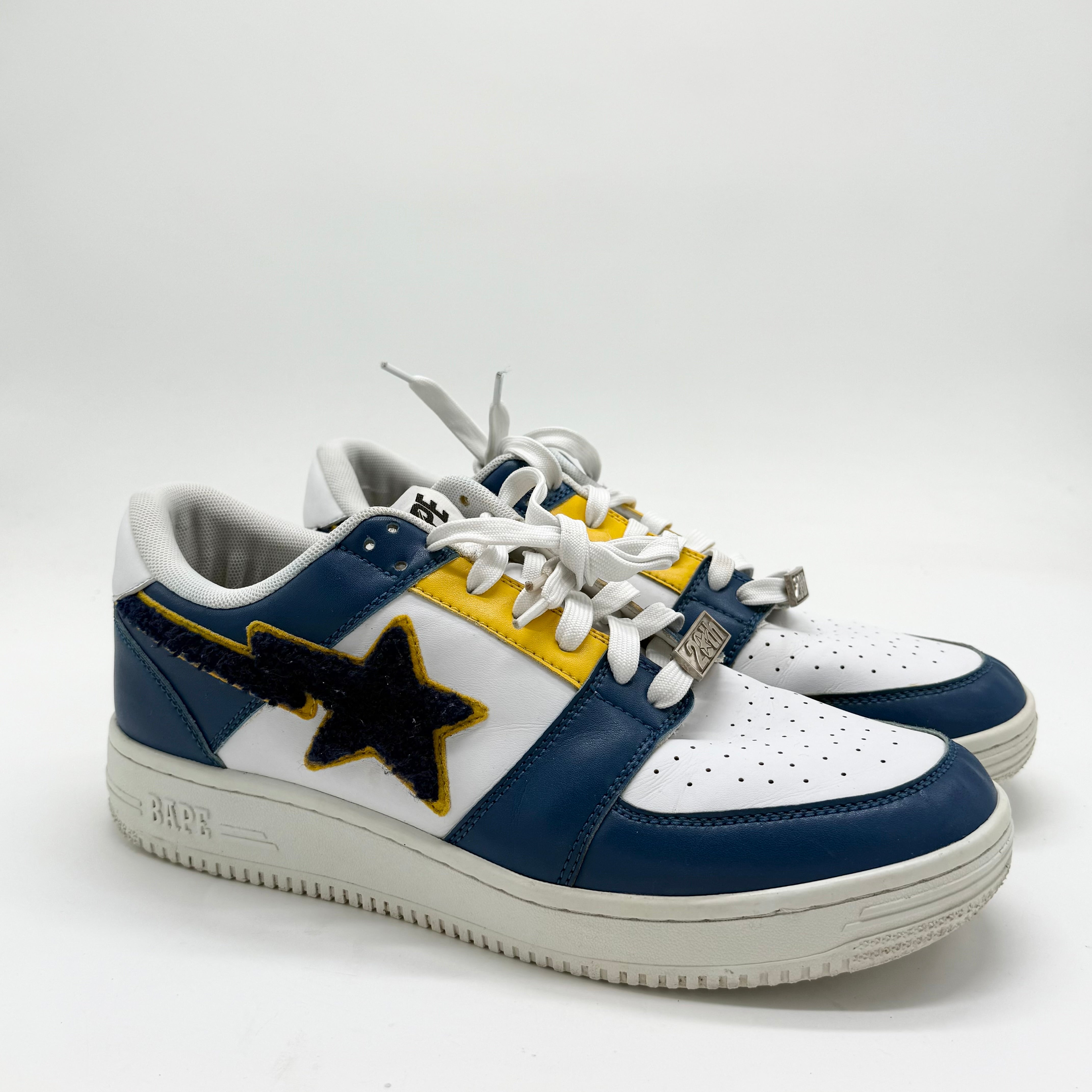 A Bathing Ape Babe Sta Low Patched Navy EU 47 1/2