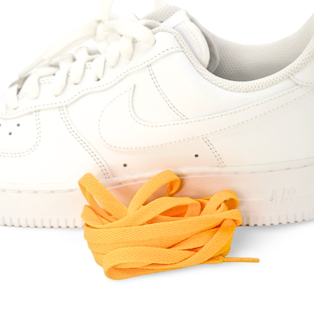 Sunset Yellow flat laces