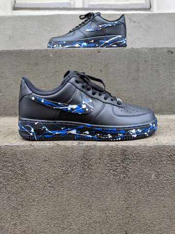 Splatter Custom Sneakers Black