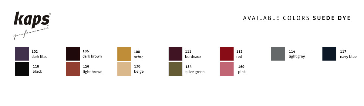 Kaps Suede Dye - Suede Colour