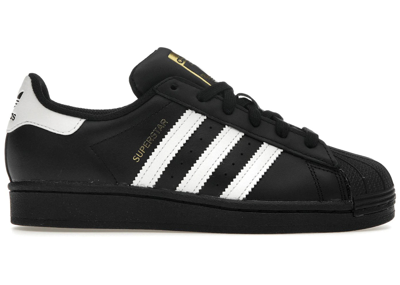 Adidas Superstar Core Black Cloud White Gold - EG4959